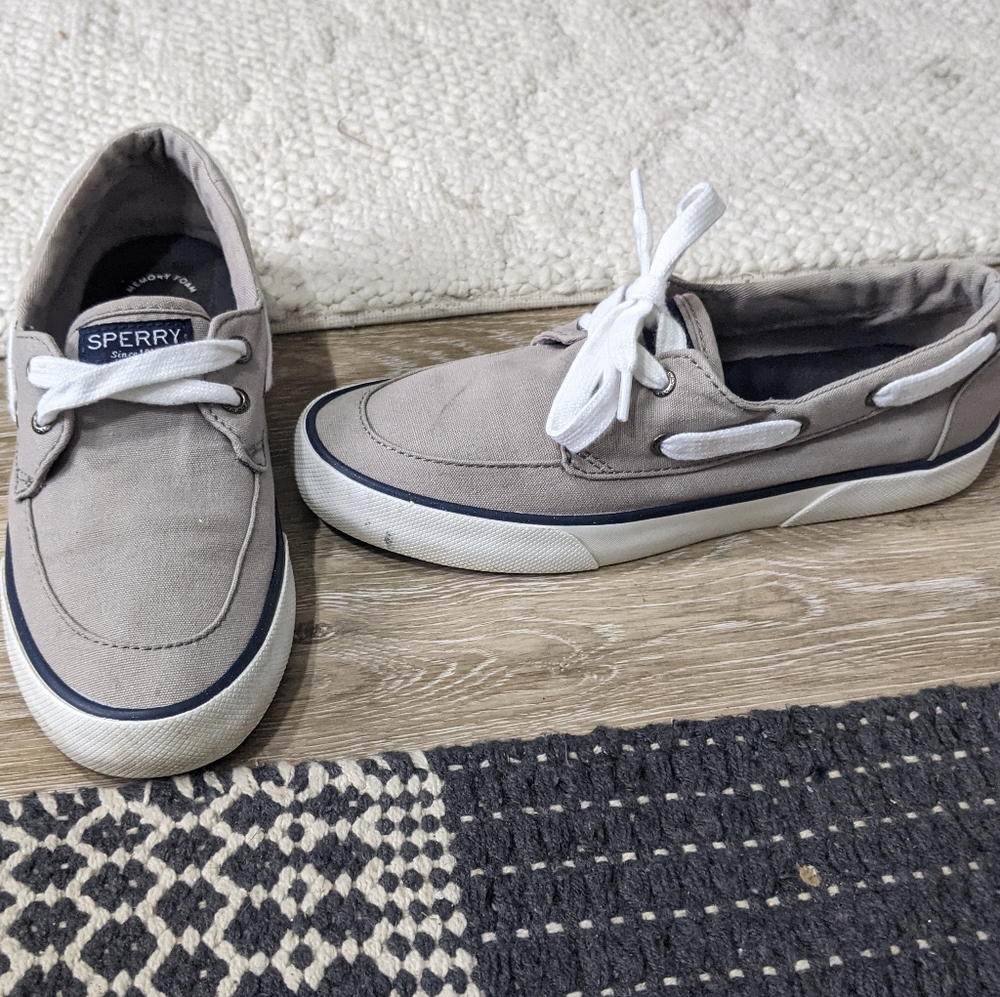 Sperry Top-Sider sneakers boat shoes slide on 7 Gray